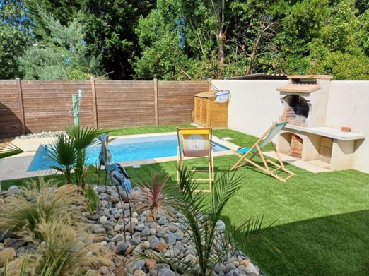 The private swimming pool of the gite property, Grand Village de l'ile d'Oléron