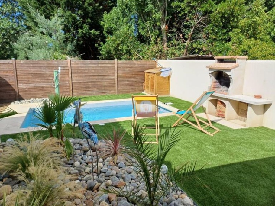 The private swimming pool of the gite property, Grand Village de l'ile d'Oléron