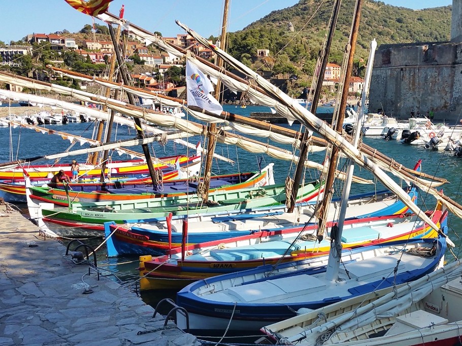 Catalan boats in the port