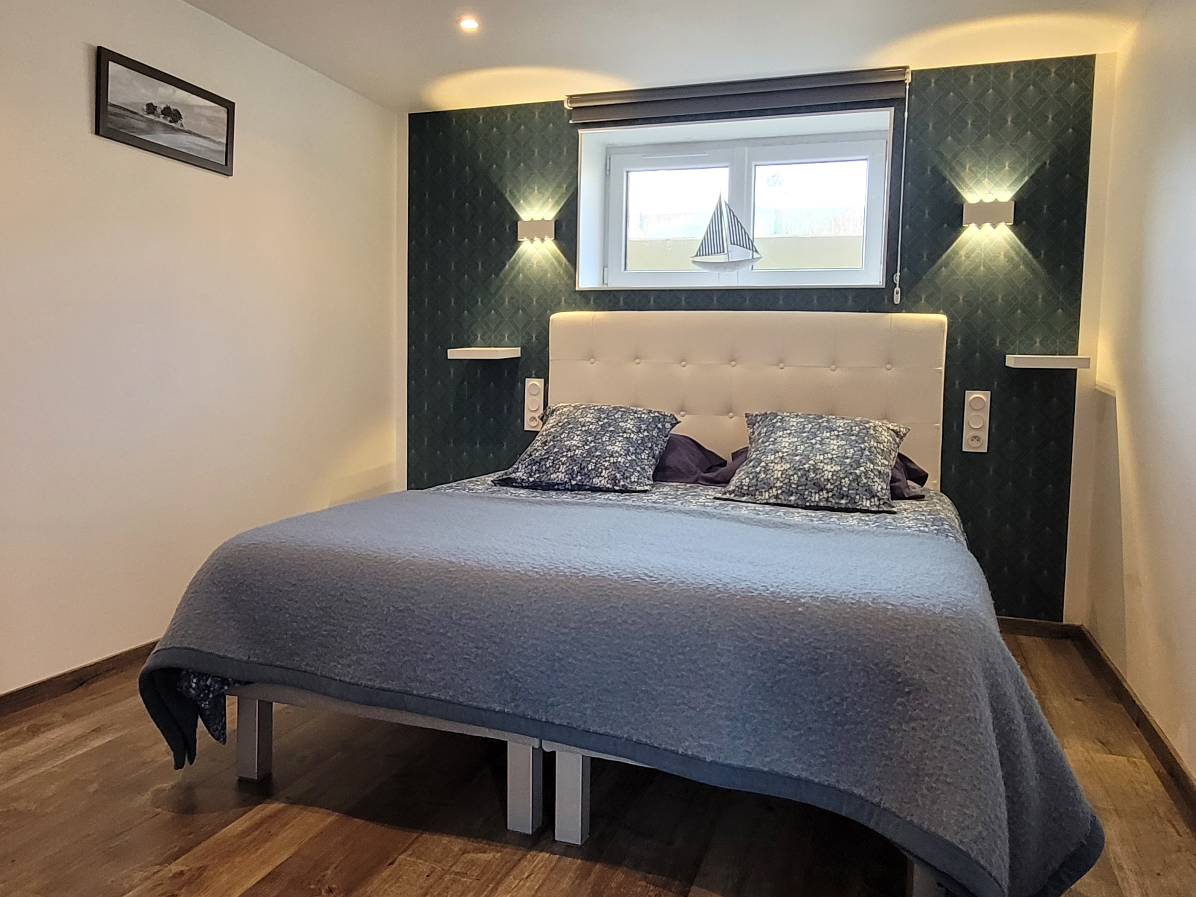 Ancre Violette, 2-people flat, ground floor, separate bedroom with 160 cm bed