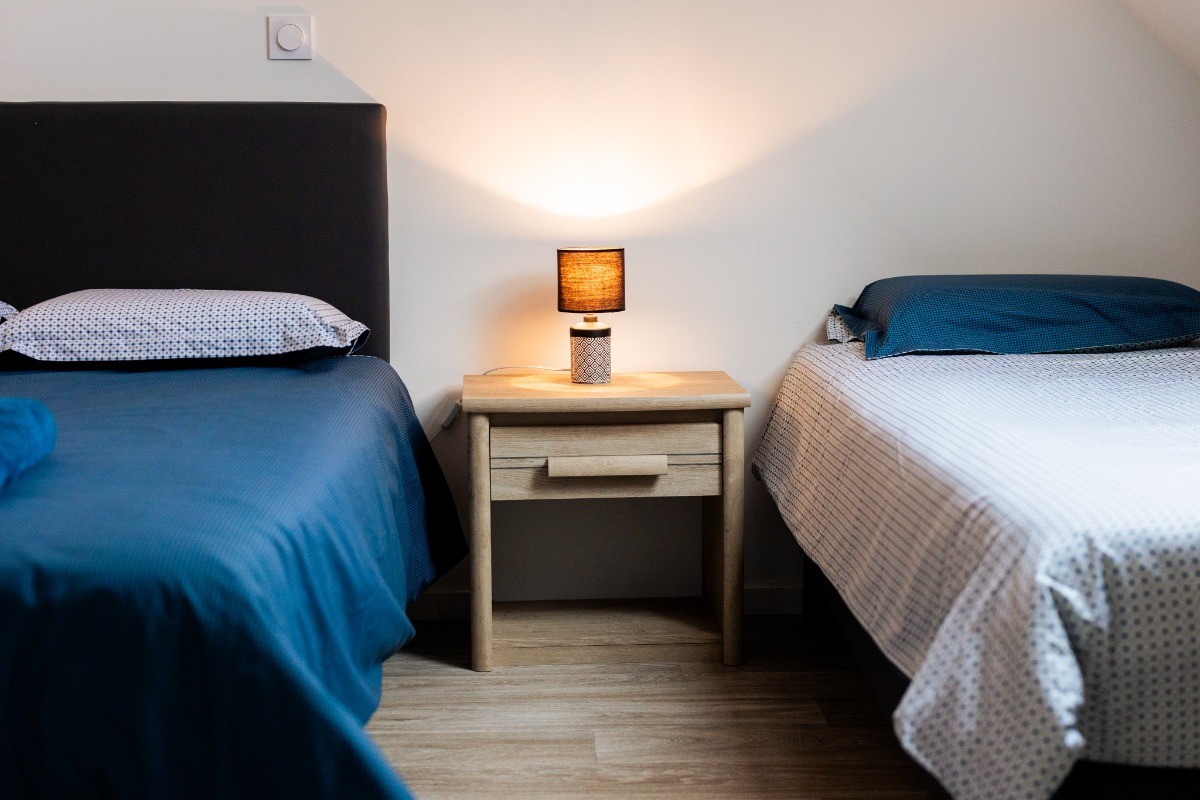 Chambre 2 - 1lit double 140 cm et 1 lit simple 80cm