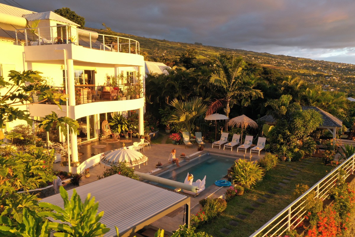 facade couché soleil