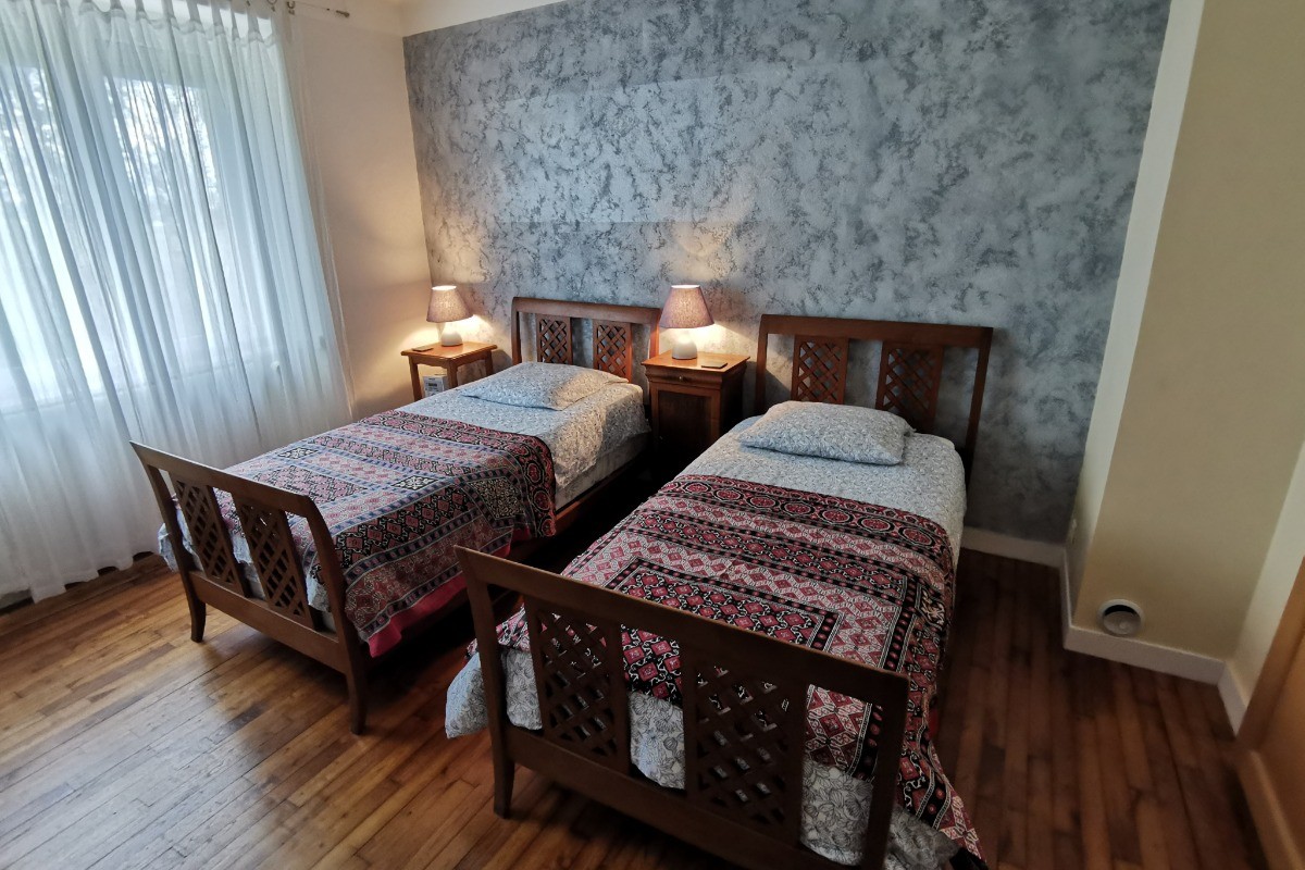 Deux lits de 90 dans la chambre familiale