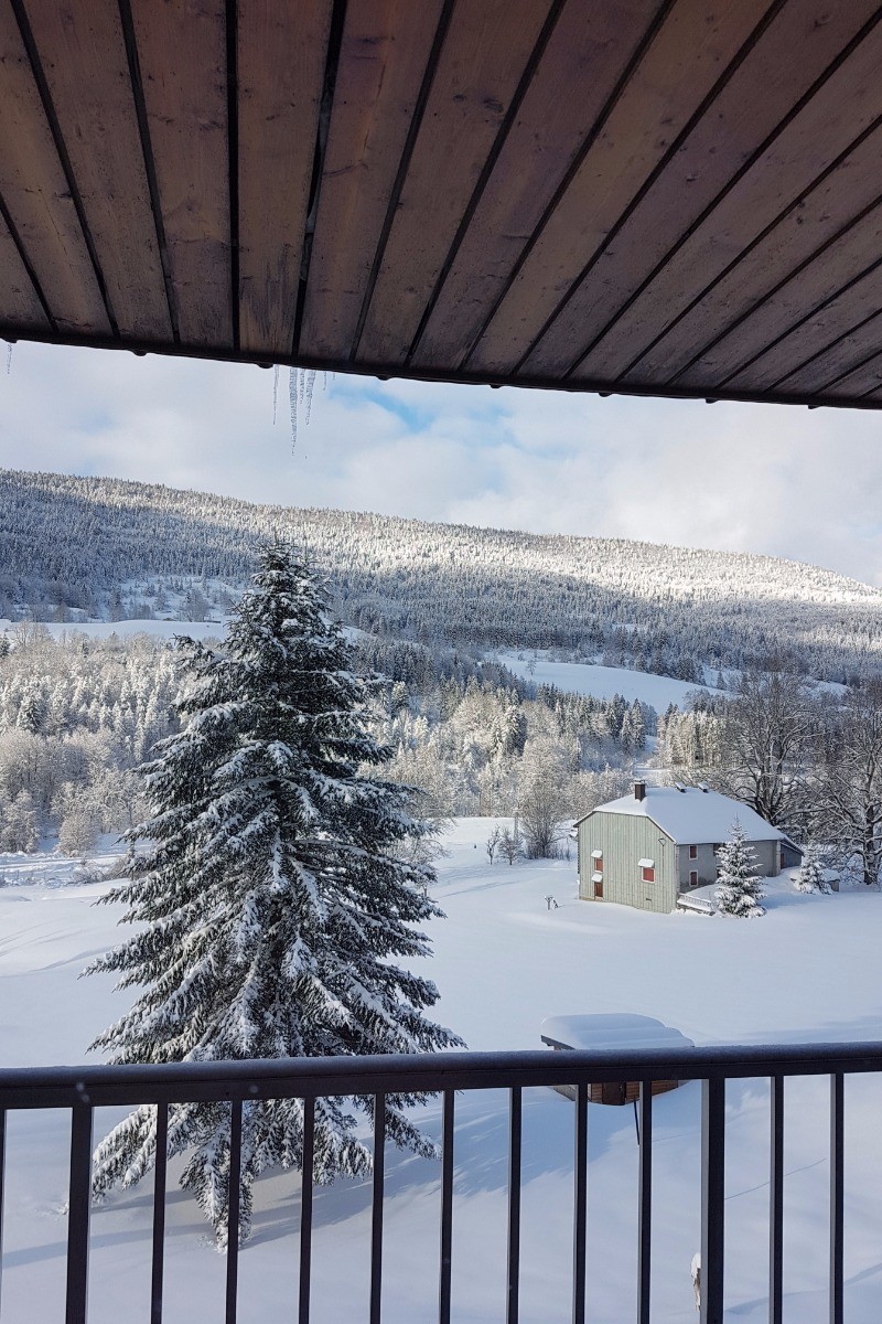Crêt de la Neige - L'Olivine - Vue hivernale depuis le balcon