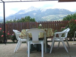 terrasse plain pied vue montagne