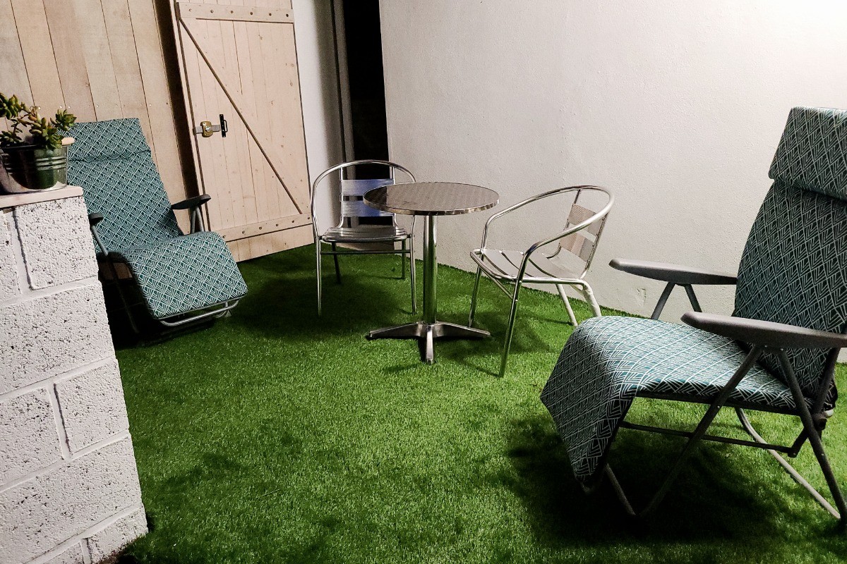 salon couvert extérieur