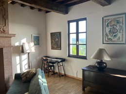 vue sur le paysage gîte le blason bleu