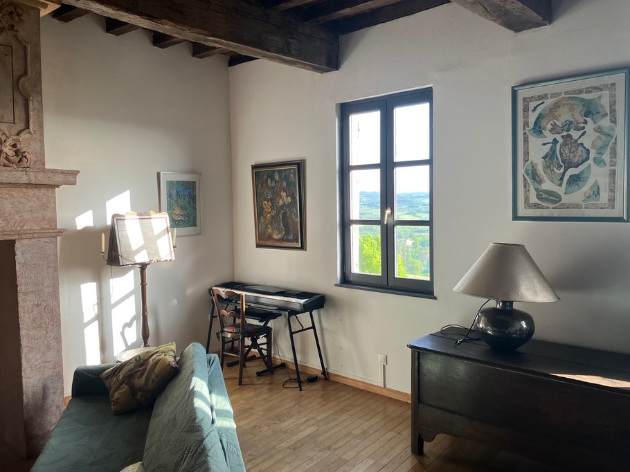 vue sur le paysage gîte le blason bleu