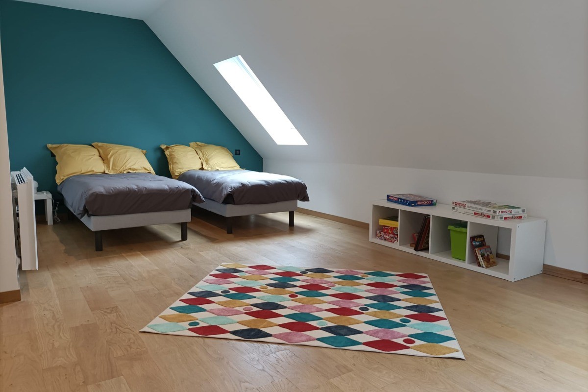 Chambre dortoir - 4 lits 90 + canapé convertible (2ème étage)