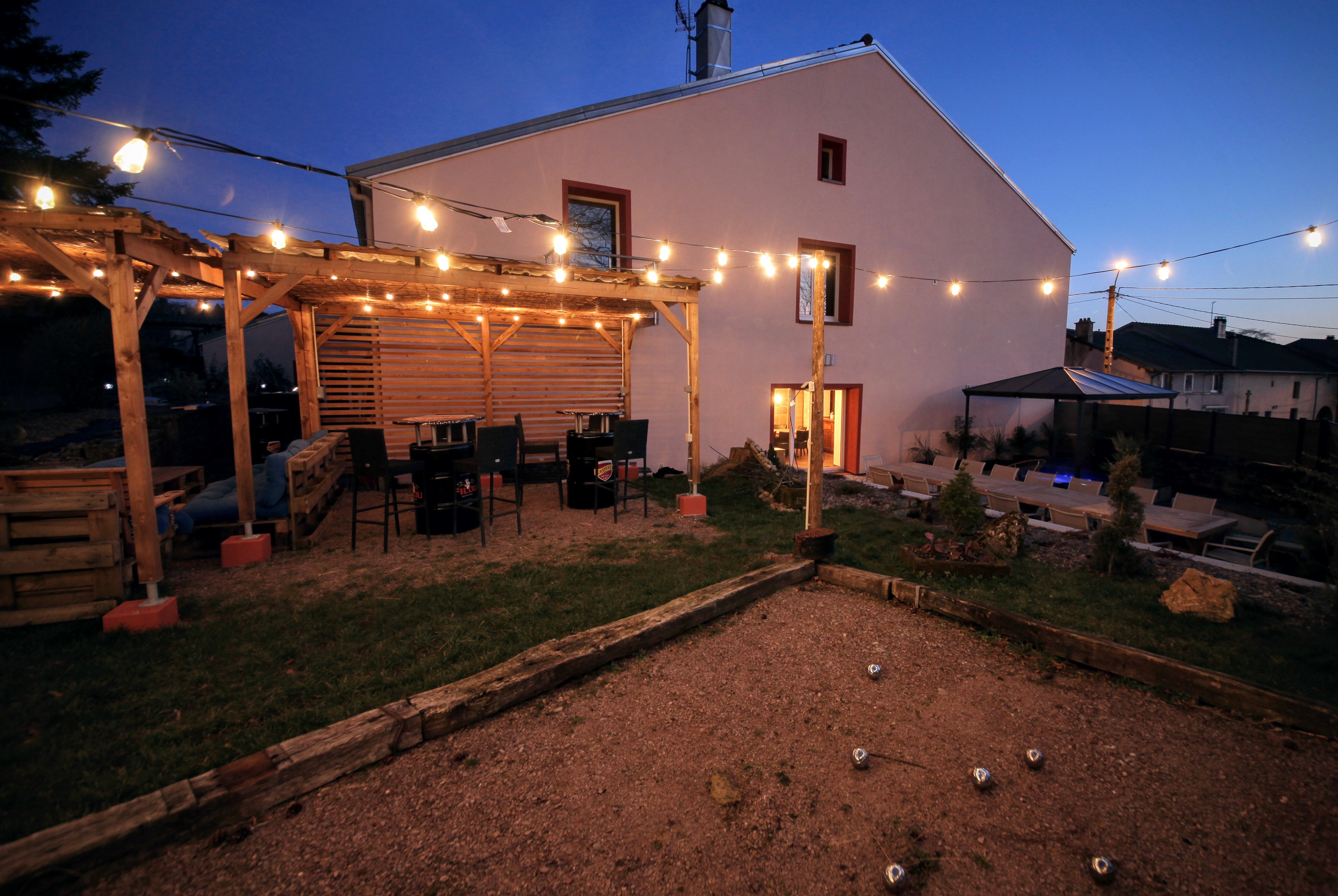 Terrain de pétanque - La Ferme à Gaston, gîte de groupe