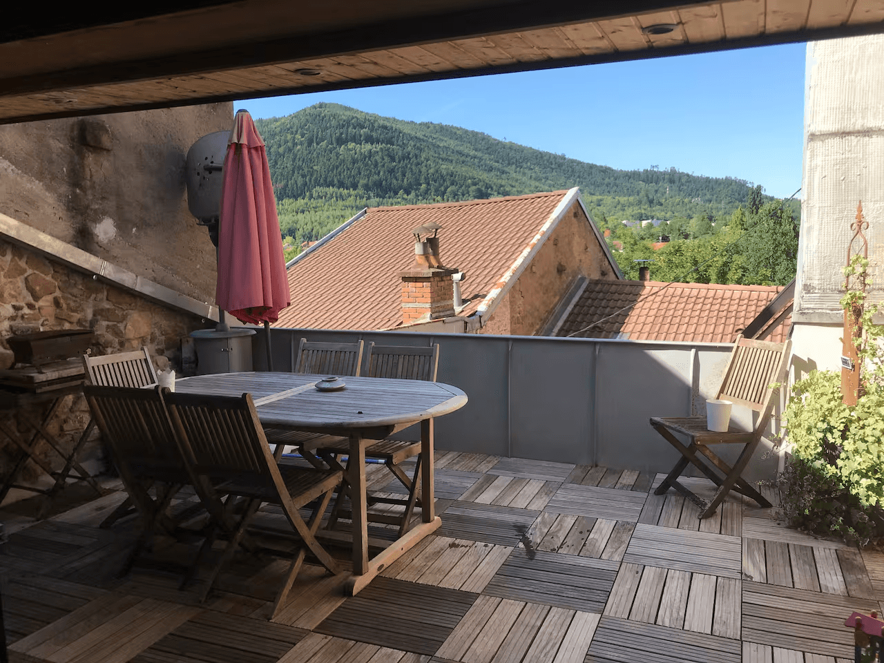Terrasse - Appartement La Porte des Vosges - Raon l'Etape