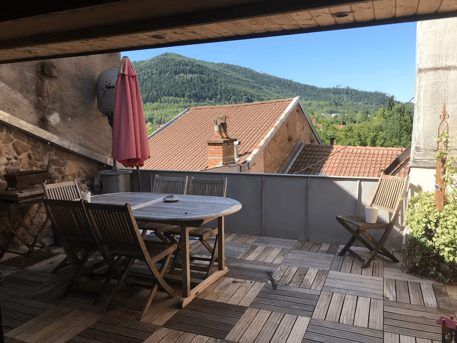 Terrasse - Appartement La Porte des Vosges - Raon l'Etape