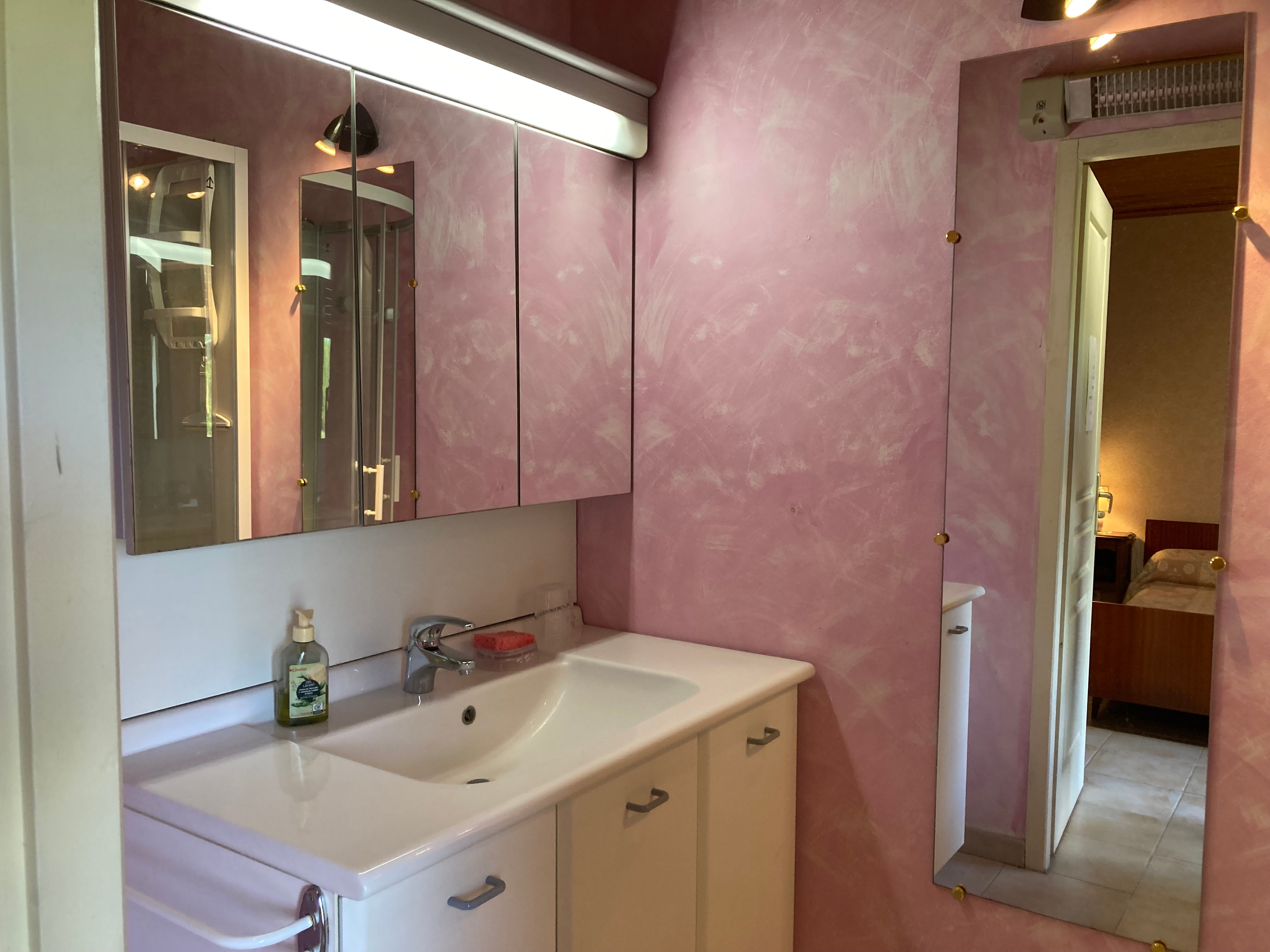 salle d'eau attenant à la chambre 2 (avec cabine de douche)