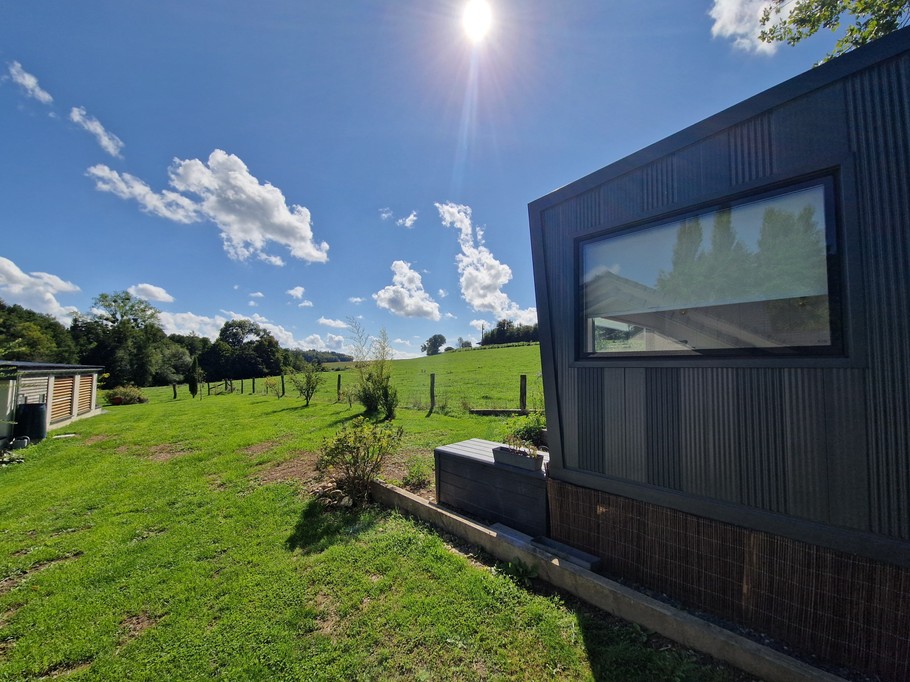 Vue sur les prairies et le jardin - Au Coin du Chêne