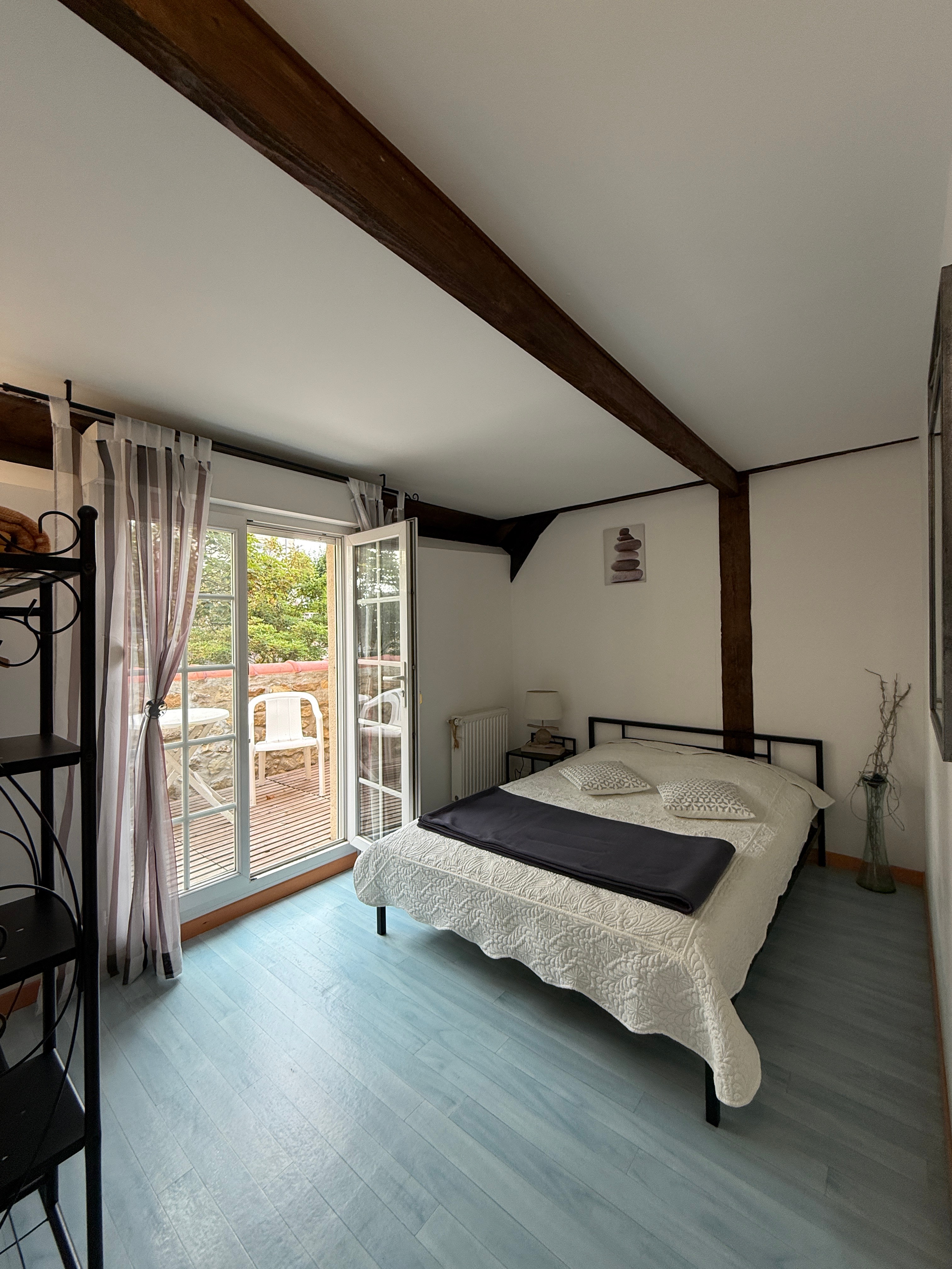 Chambre n°1, avec terrasse - Lit deux places