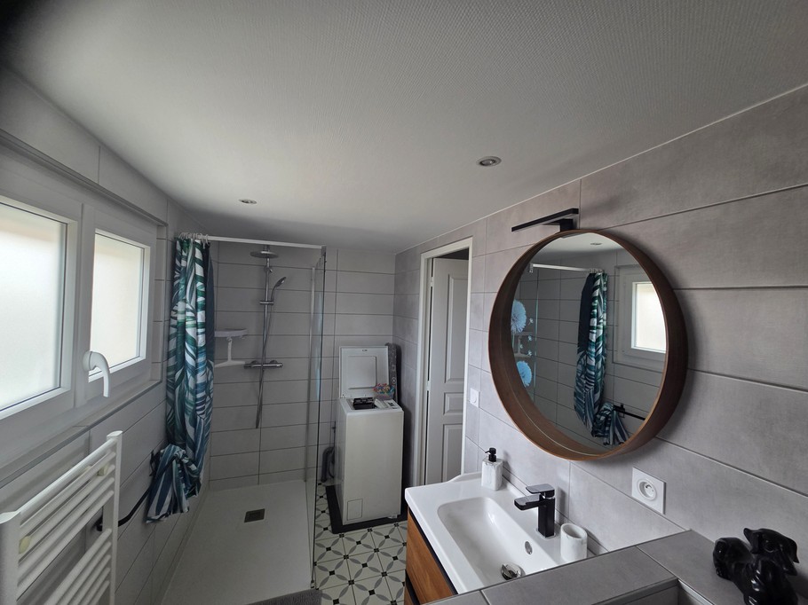 Studio Lameira, Montrond-les-bains, Loire (42) - Salle d'eau avec WC