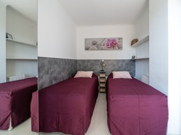 Cannes les Pins - Chambre modulable (2 lits 1 personne ou 1 lit 2 personnes)