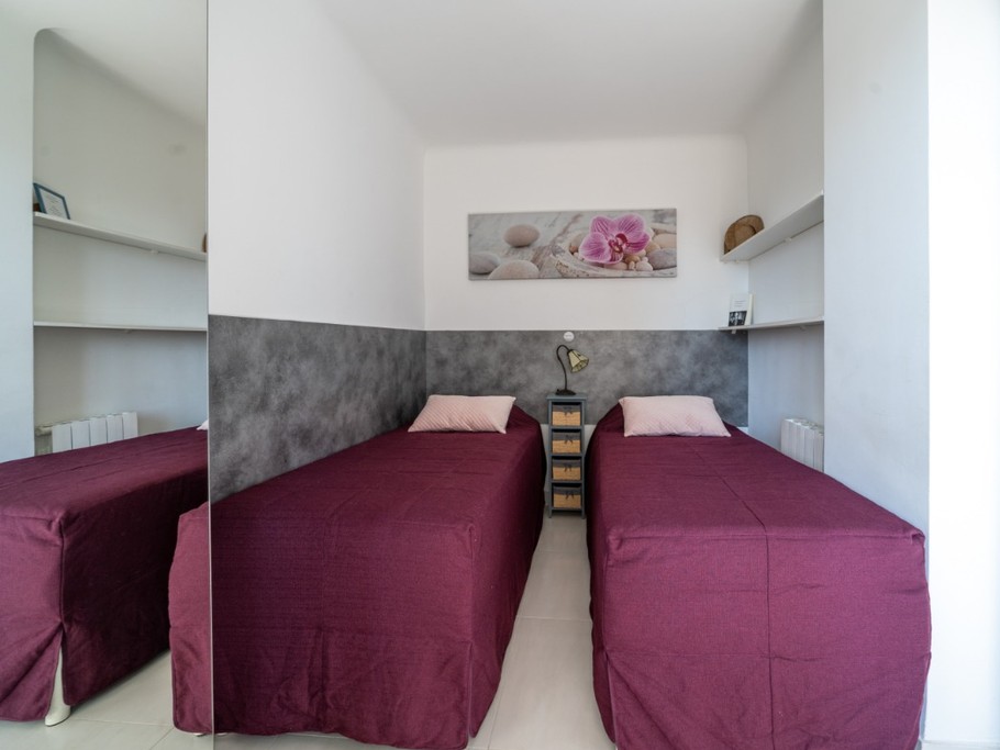 Cannes les Pins - Chambre modulable (2 lits 1 personne ou 1 lit 2 personnes)