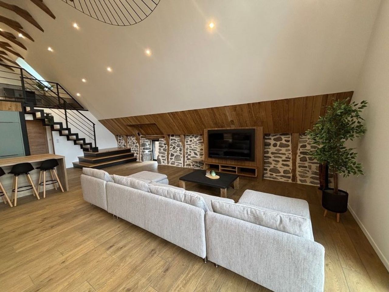 Living room with home cinema