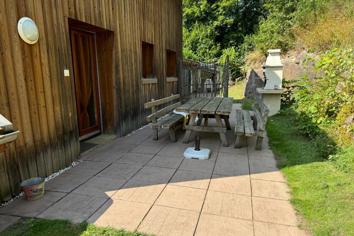 Terrasse - Gîte Jonquille - Domaine de la Prairie des Prés