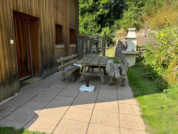 Terrasse - Gîte Jonquille - Domaine de la Prairie des Prés