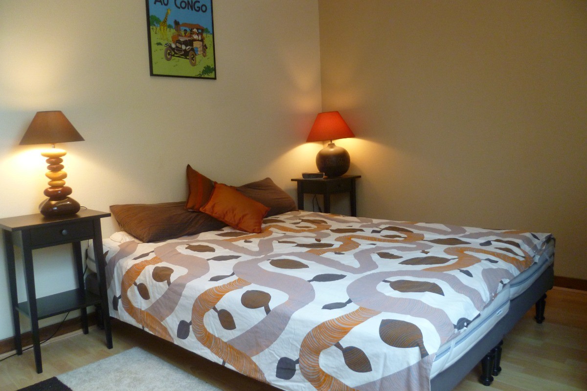 chambre avec lit 160 ou 2 lits 80 à l'étage