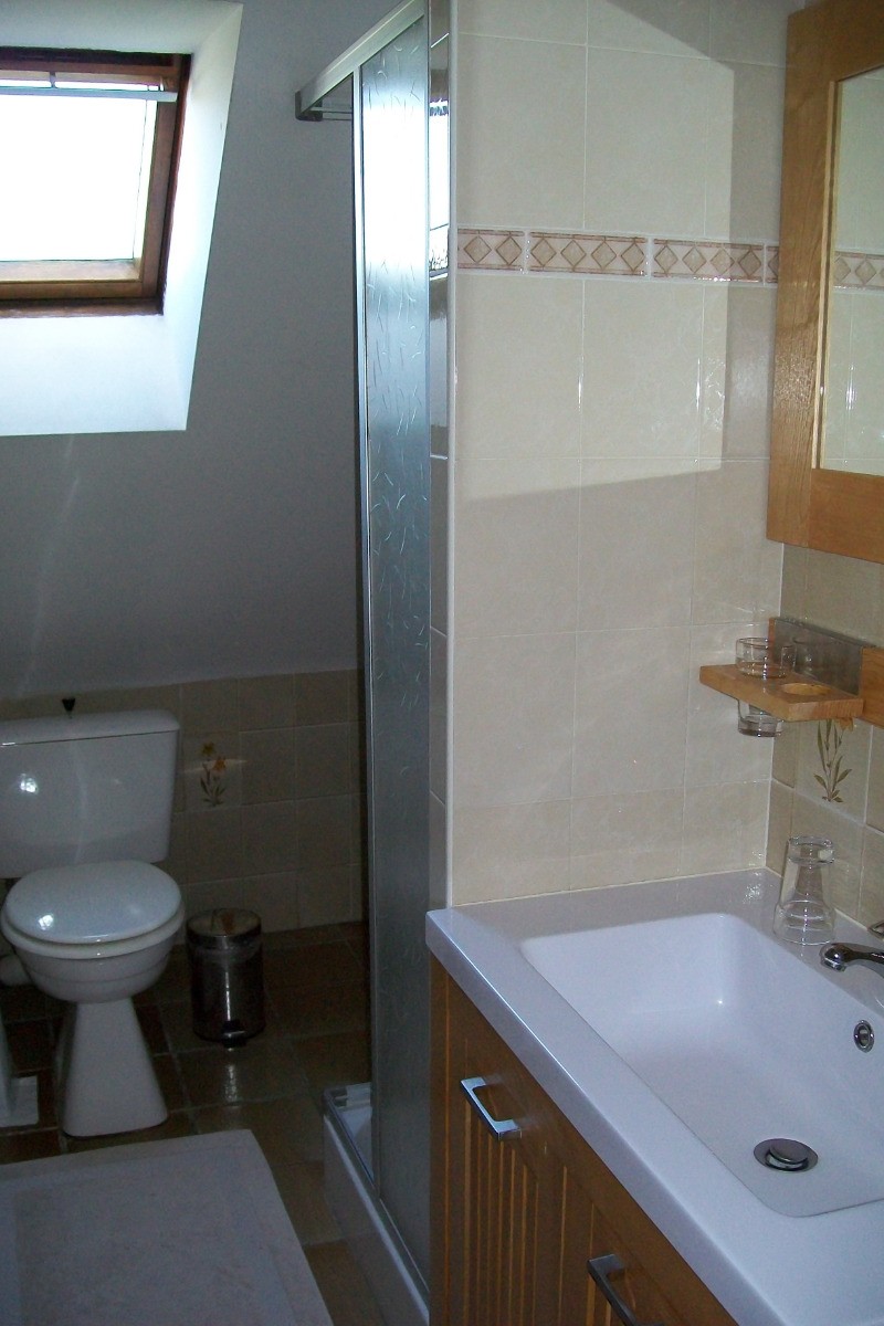 Etage: salle d'eau avec WC