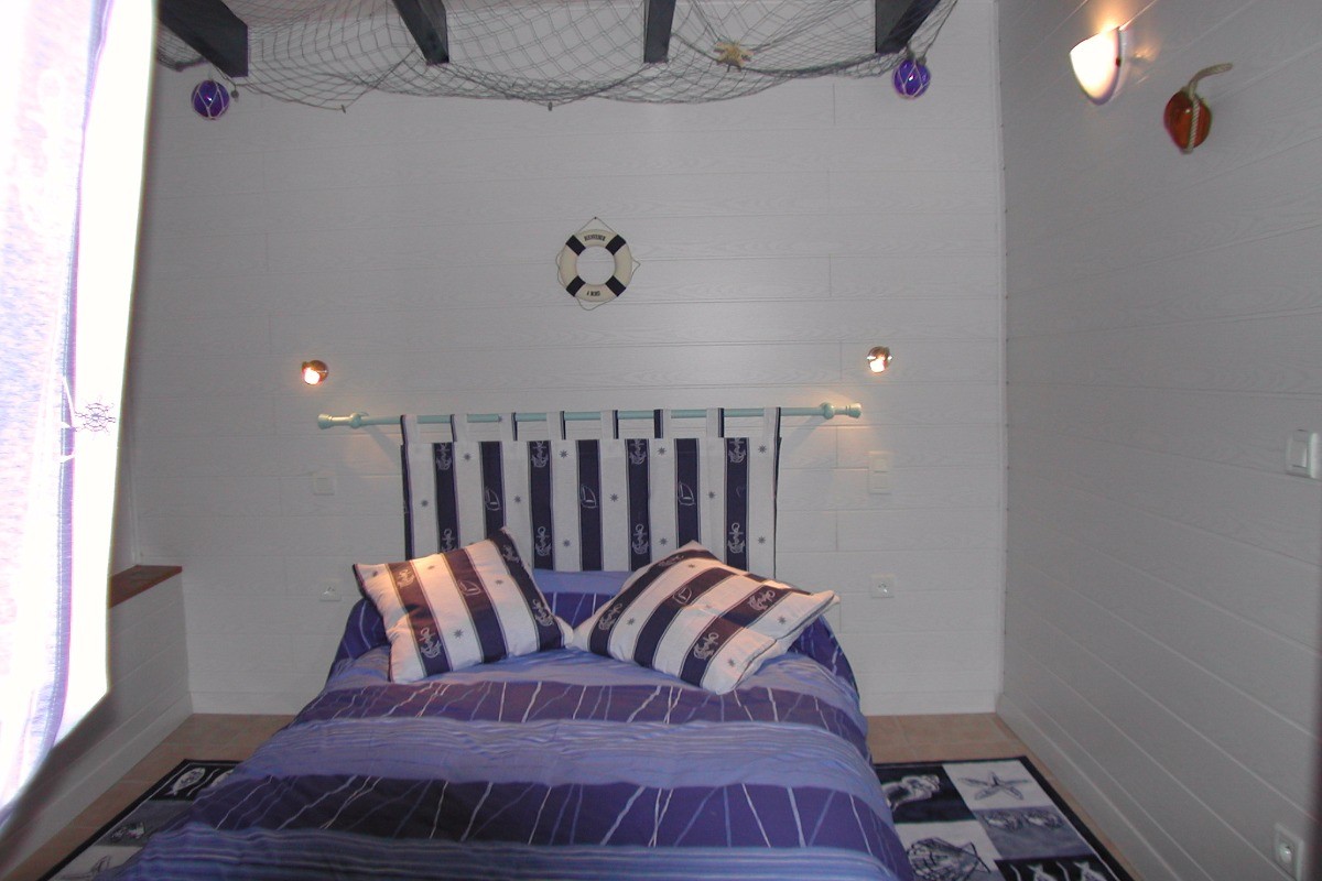 Chambre marine ( celle du rez de chaussé)