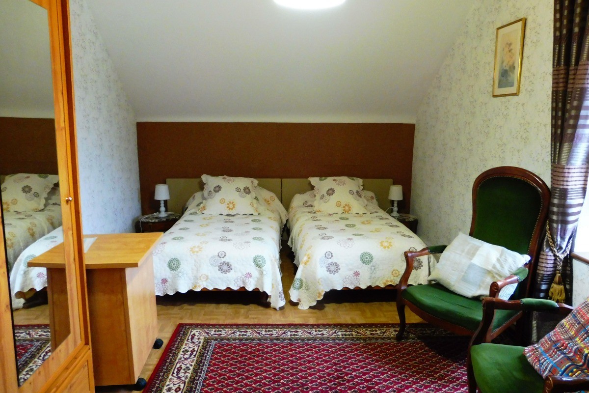 chambre vue sur jardin