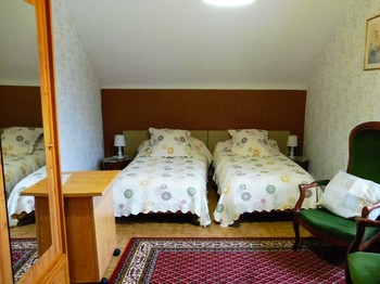 chambre vue sur jardin