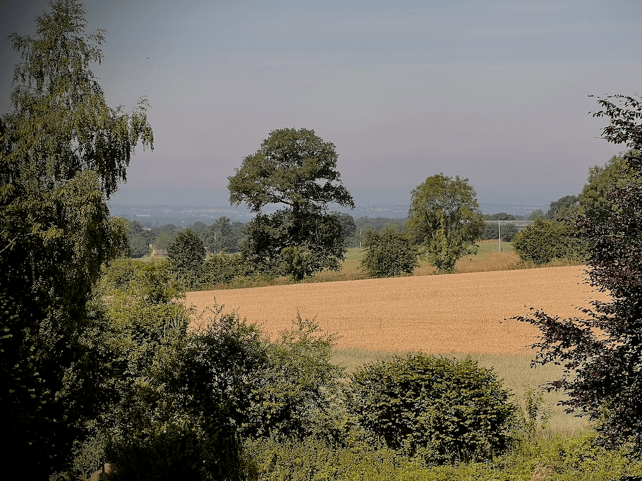 Vue sur la campaign environnante
