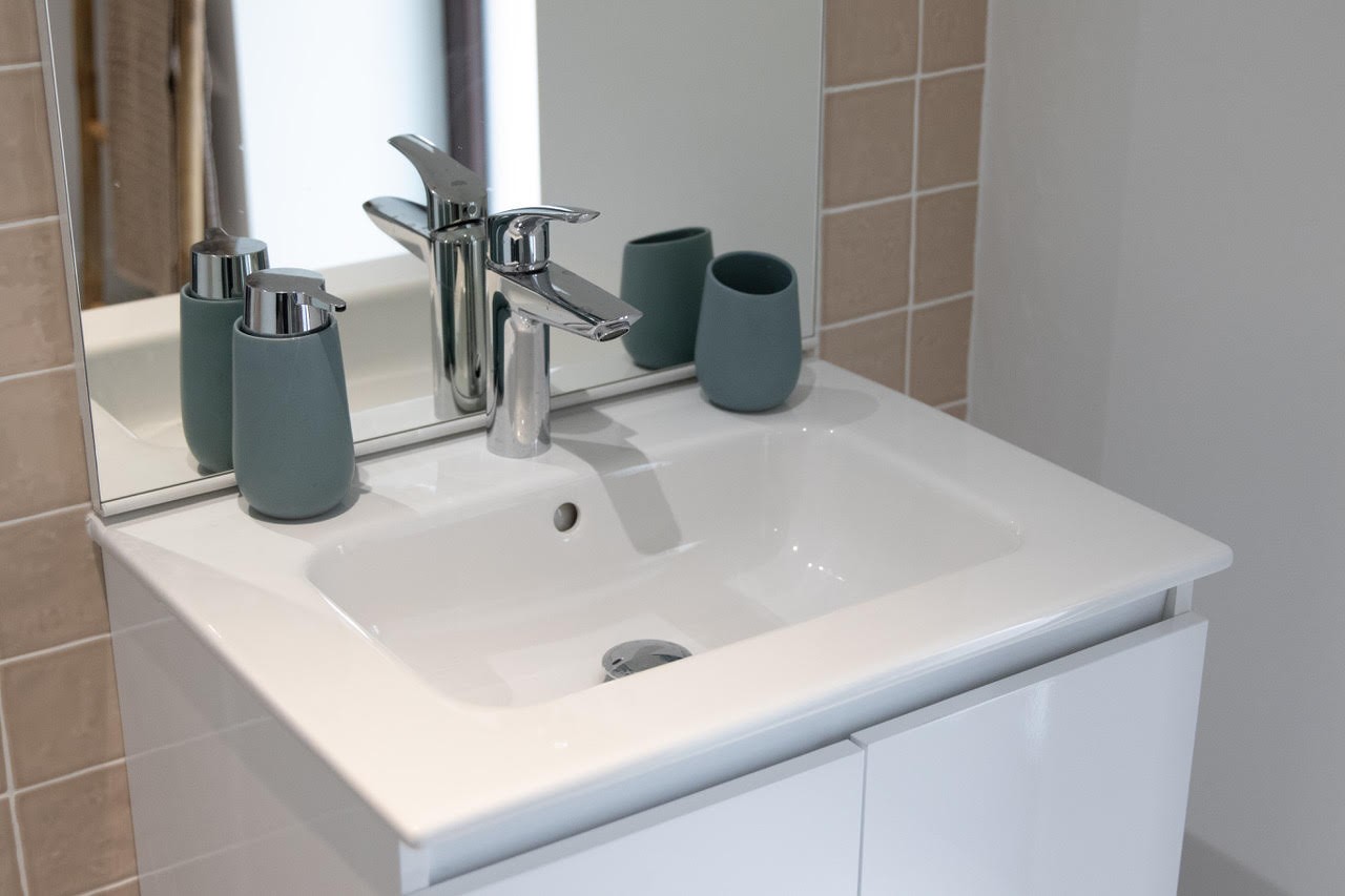 la salle d'eau la salle d'eau du gîte Mer