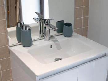 la salle d'eau la salle d'eau du gîte Mer