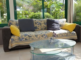 Relaxing on the veranda