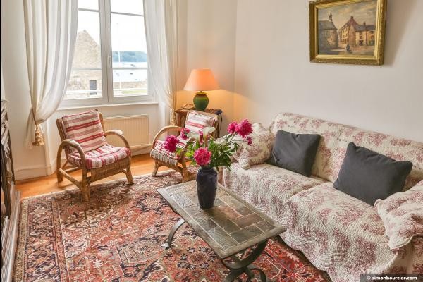 Salon avec vue mer