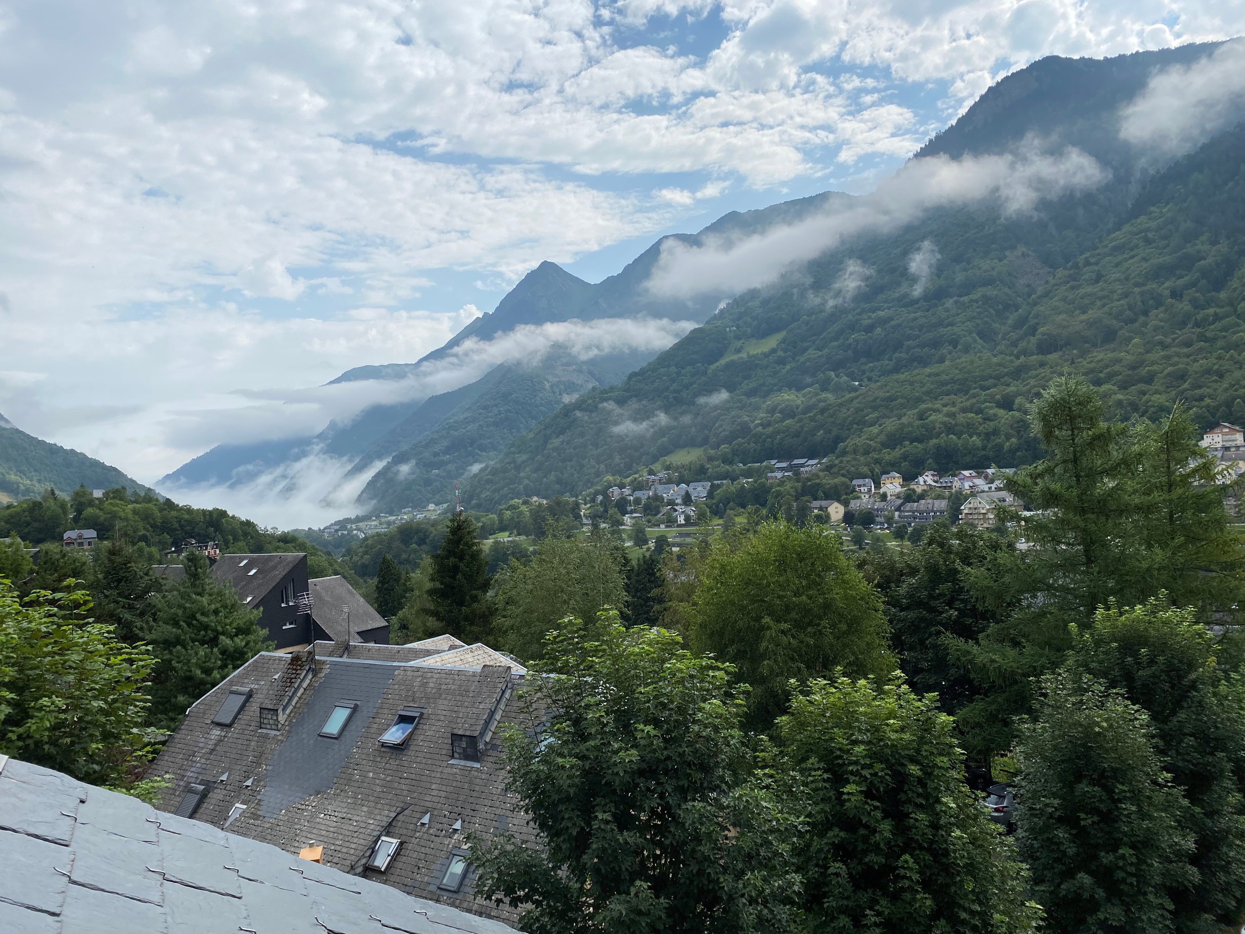Vue depuis la chambre enfants à l'étage.