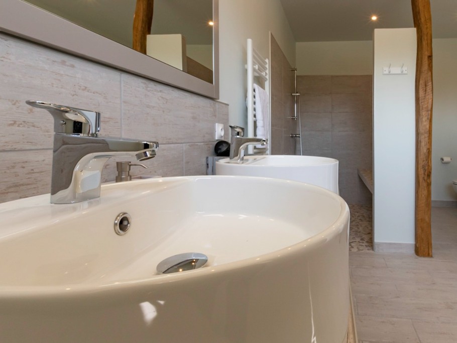 Salle de bain Léontine au Gite Entre Terres et Vignes à Châtillon sur Morin en Champagne