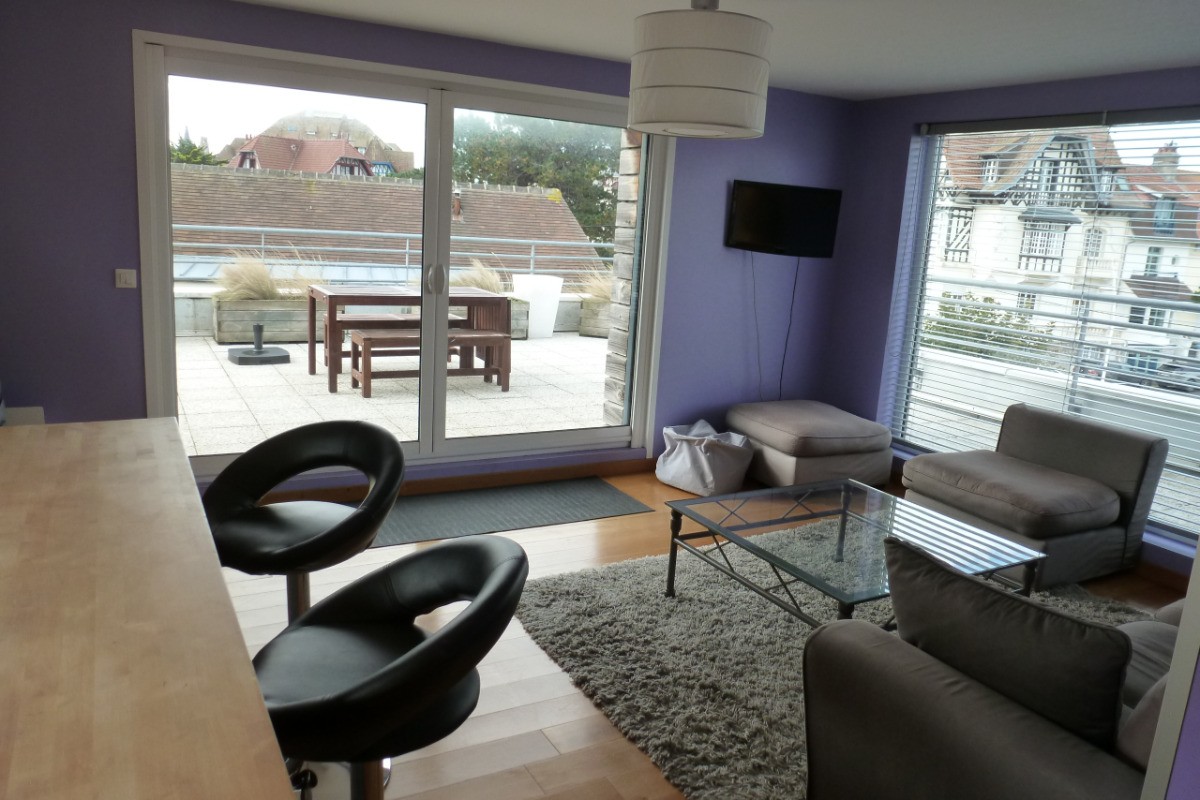 Espace salon avec Bar, donnant sur la terrasse (2ème étage)