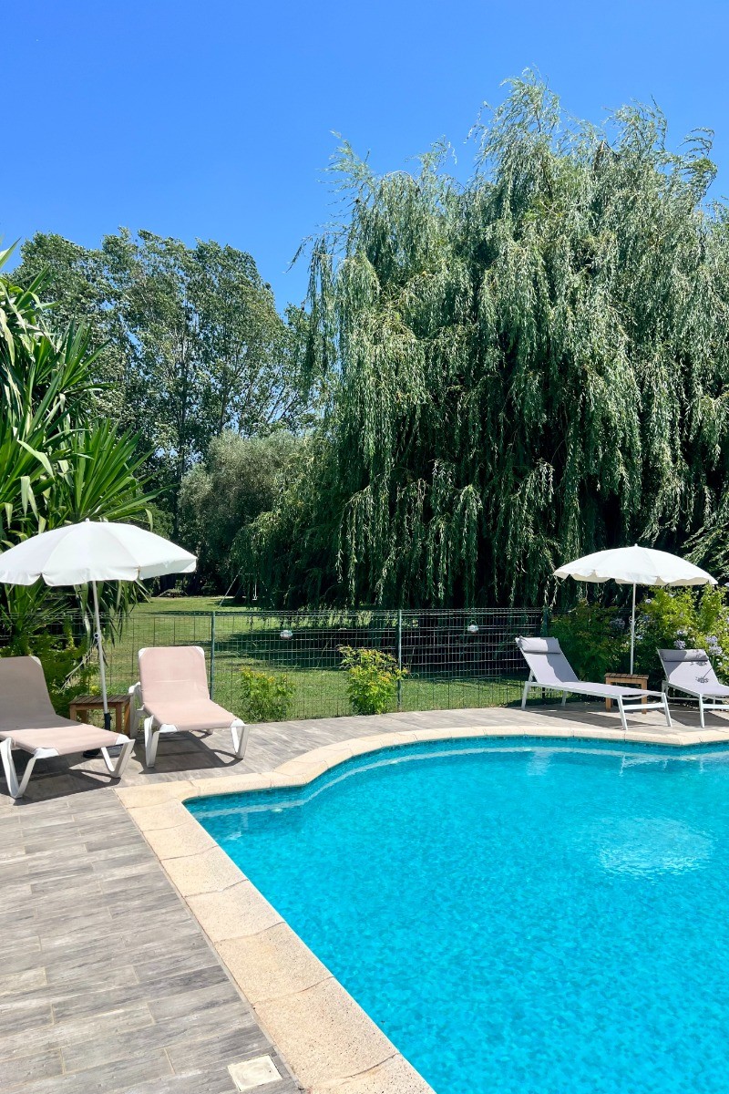 Piscine et jardin