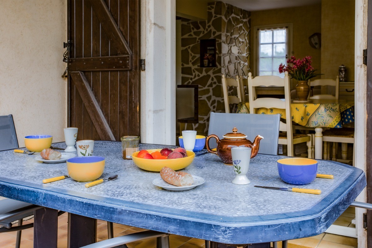 Terrasse avec vue séjour