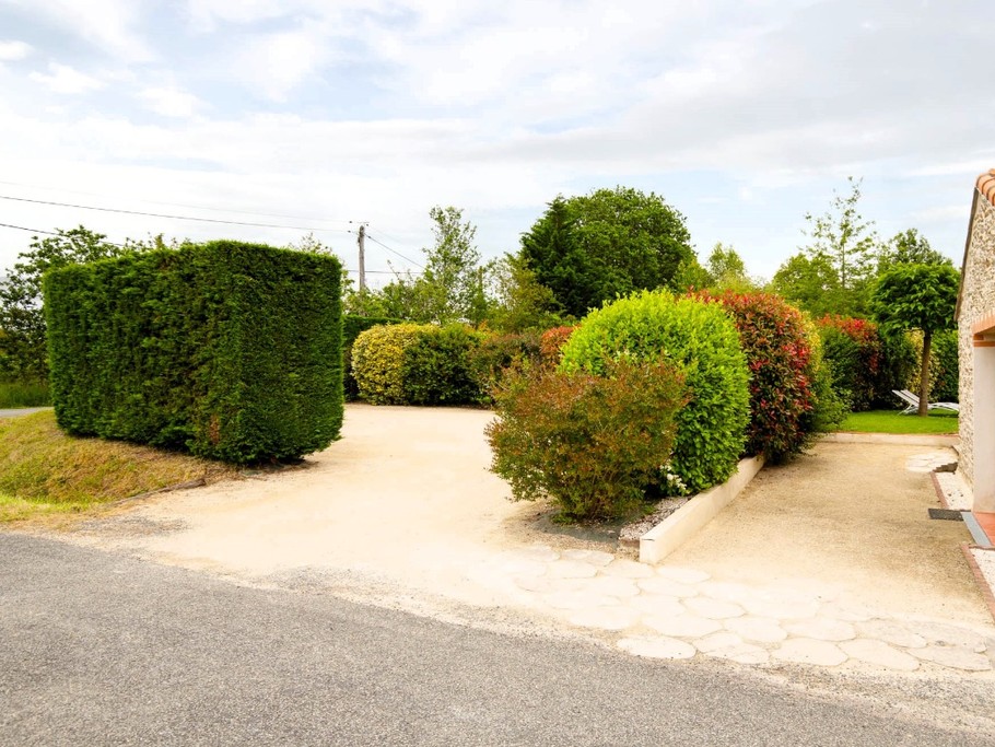 Large private car park.
