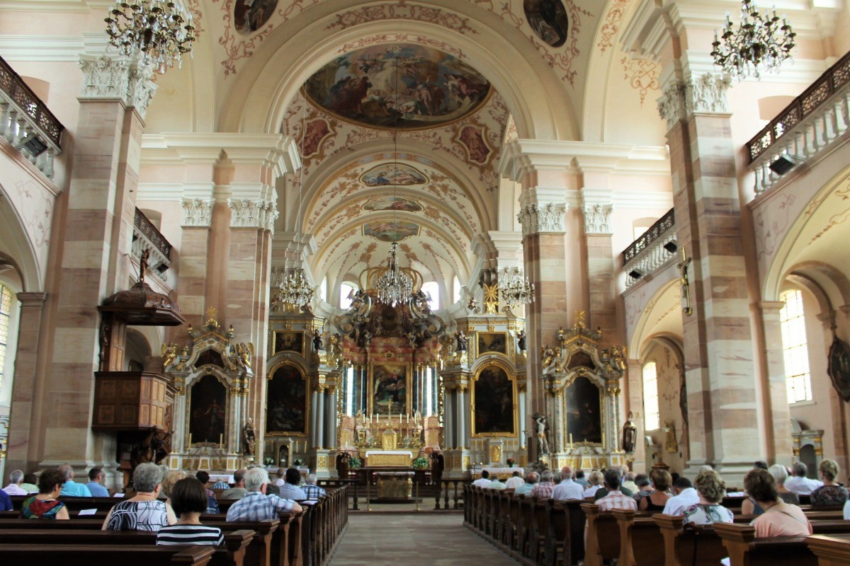 L'intérieur de l'Abbatial d'Ebersmunster