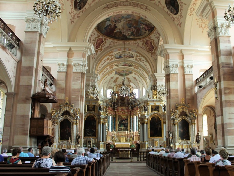L'intérieur de l'Abbatial d'Ebersmunster