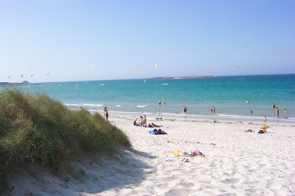 Plage des trois moutons Lampaul Ploudalmézeau Finistère Bretagne