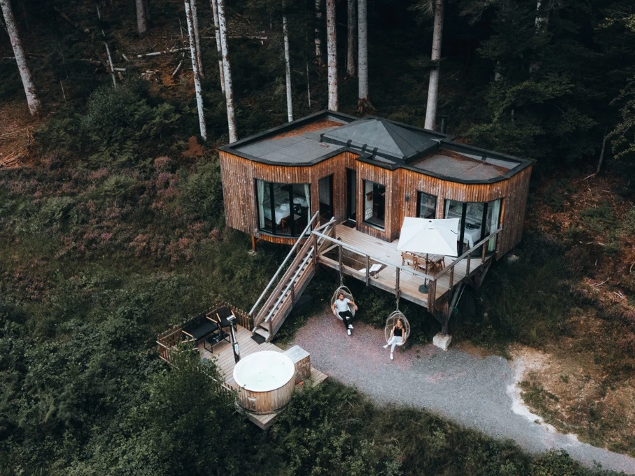 Vue extérieure de l'Eco-Lodge - Sainte-Barbe dans Les Vosges