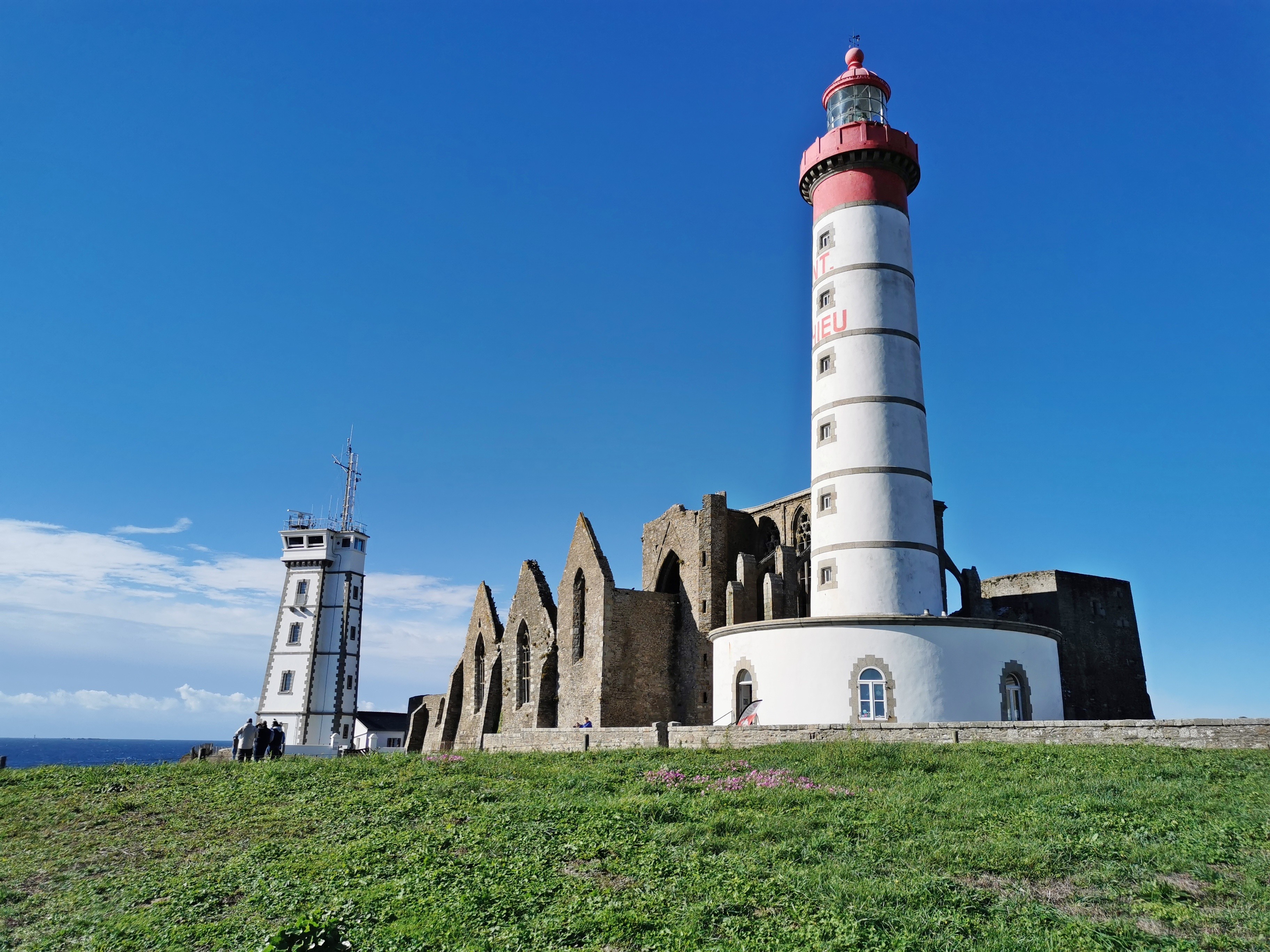 The lighthouse and former abbey at La Ponte de Saint Mathieu