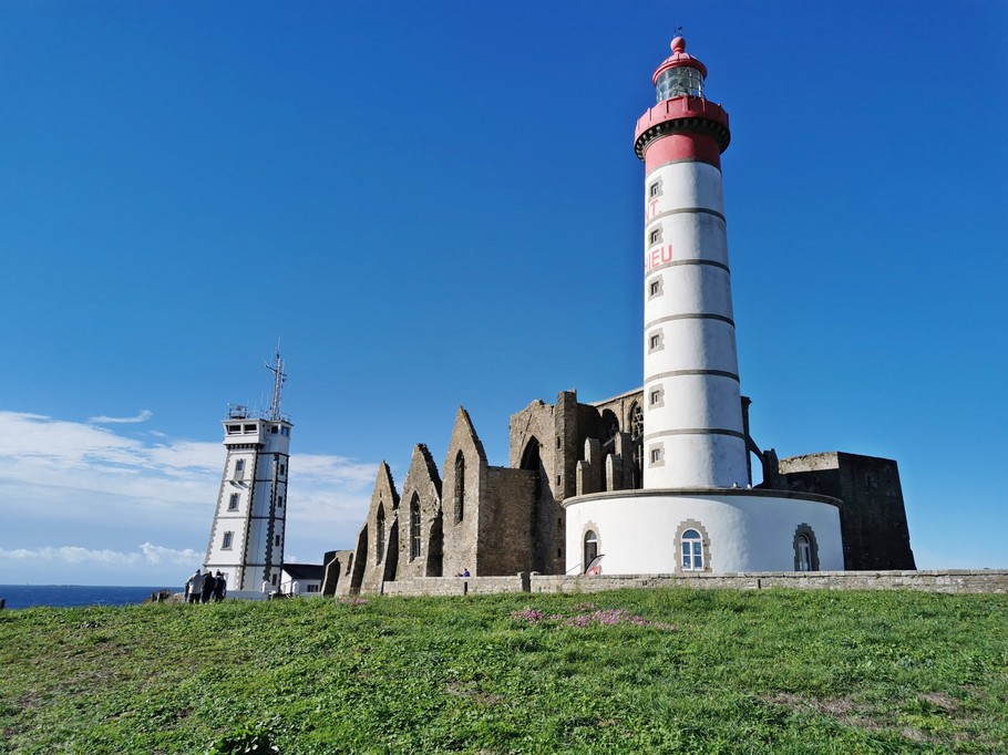 The lighthouse and former abbey at La Ponte de Saint Mathieu