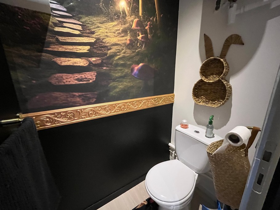 Le terrier aux merveilles Menil Hubert Location de vacances insolite w.c