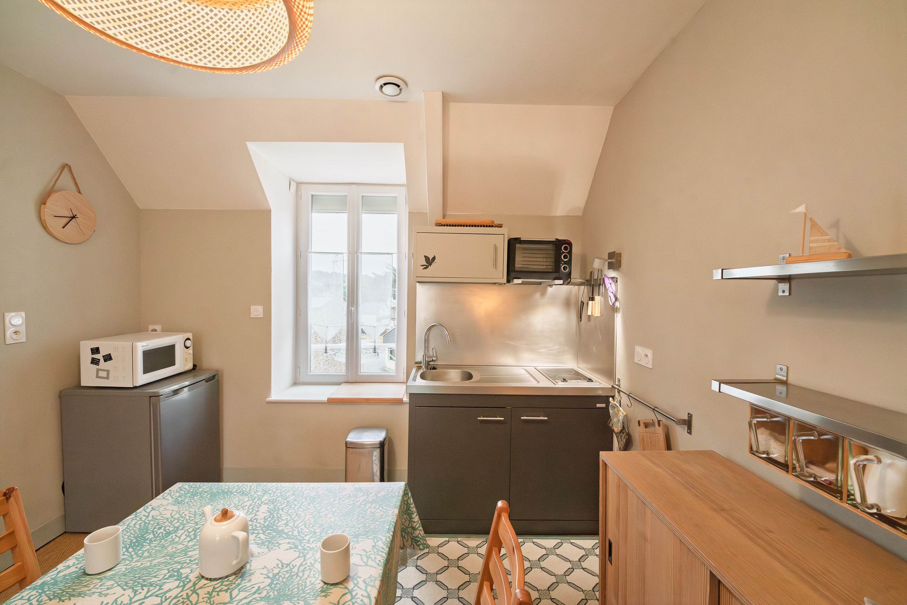 the kitchenette