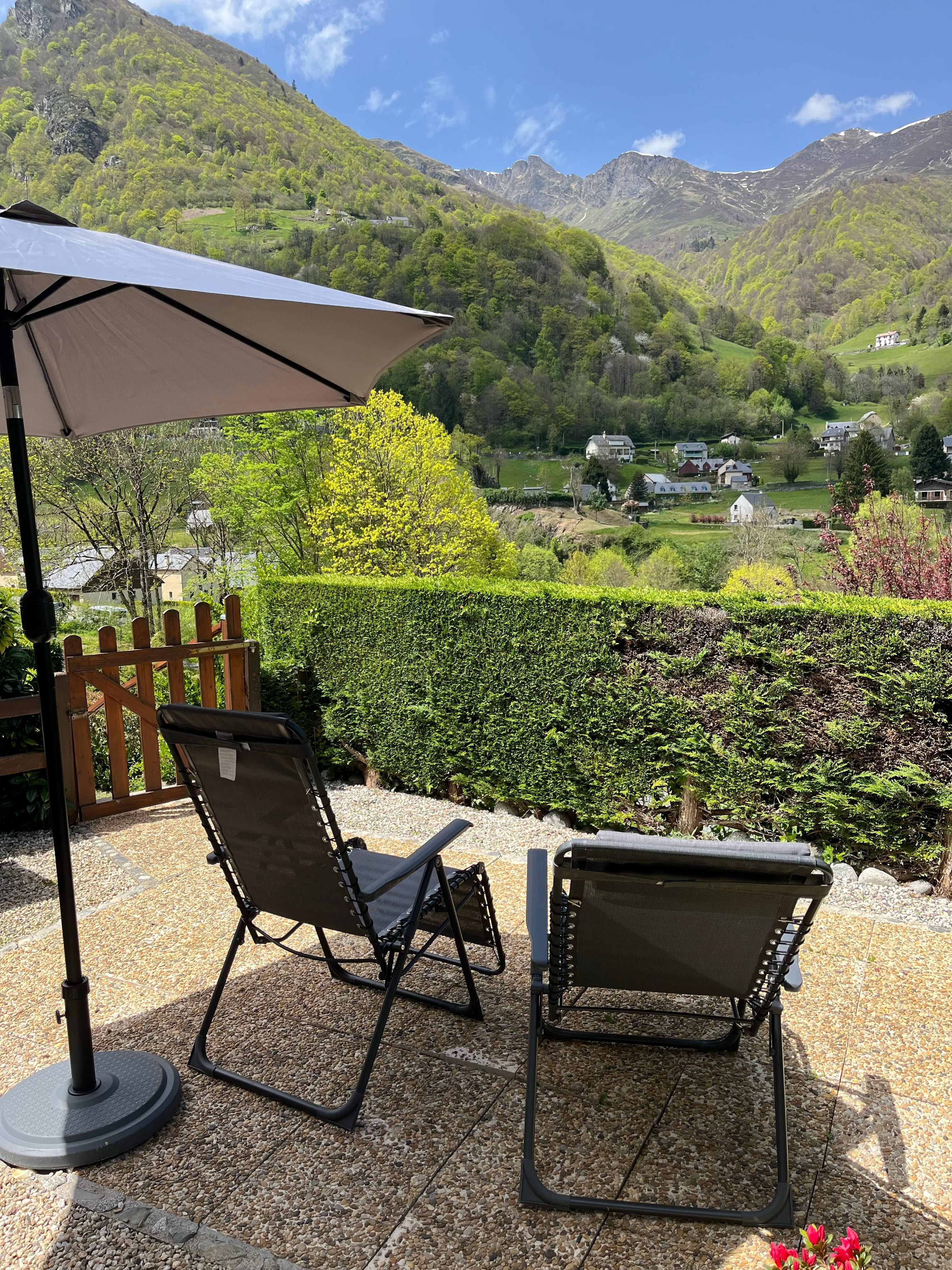 Terrasse avec transat